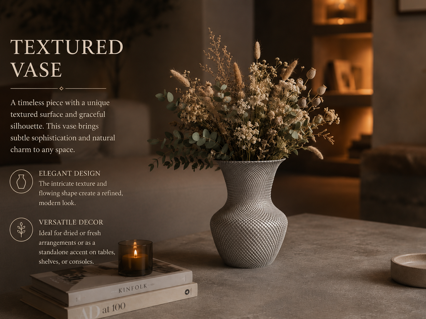 TEXTURED VASE