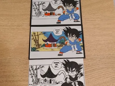 Goku Dragon Ball (B/W, 7 and 11 Colors)