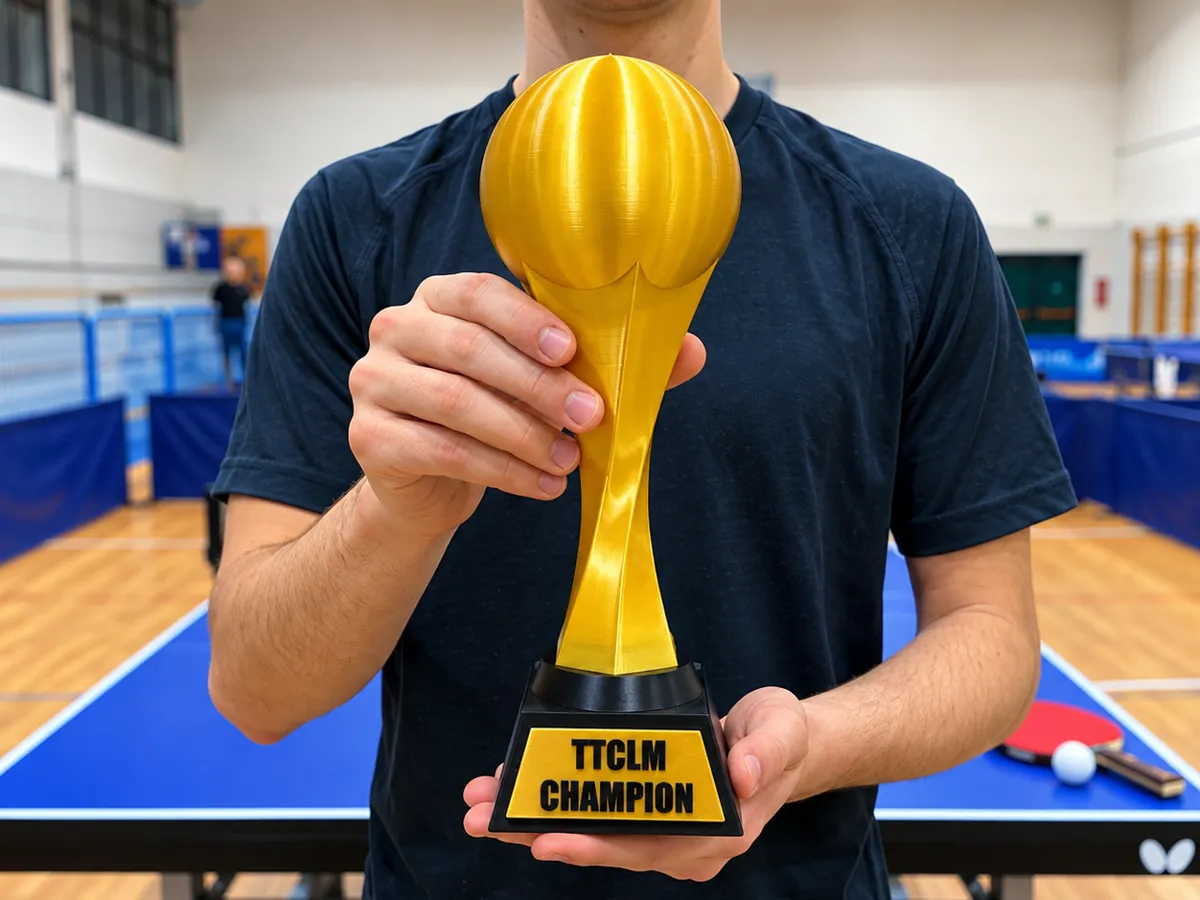 Table Tennis & Ping Pong Trophy - Customizable - Free 3D Print Model ...