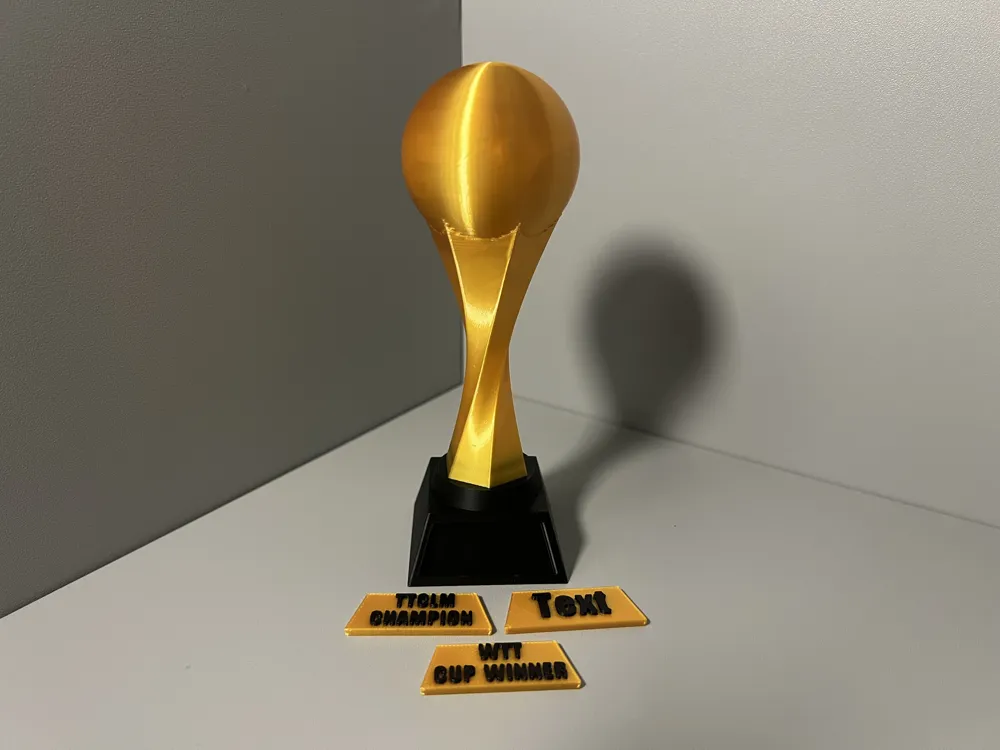 Table Tennis & Ping Pong Trophy - Customizable - Free 3D Print Model ...