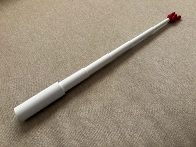 Extendable marker stick with editable hand name 