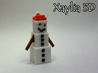 Minecraft Christmas Snowman