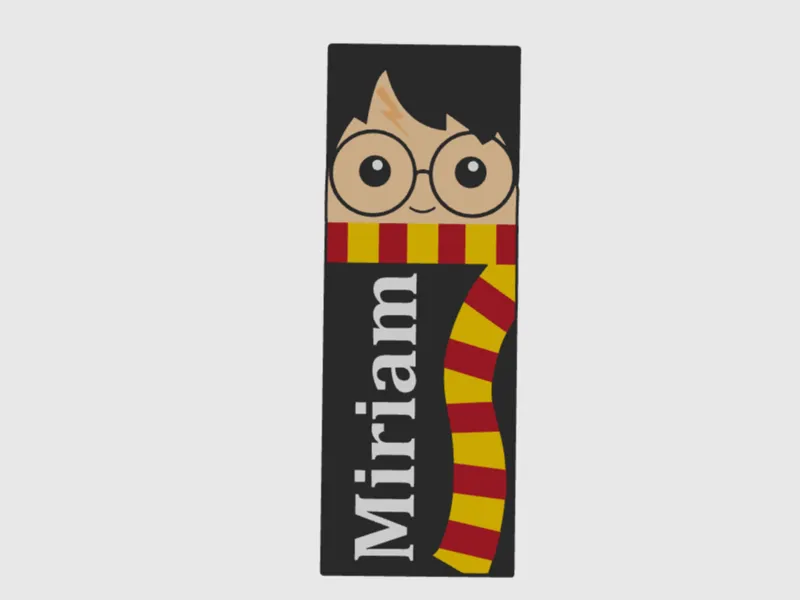 BookMark Harry Potter Customizable with Name Cute