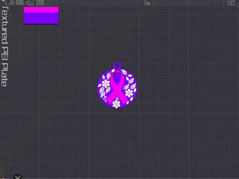 Llavero Día mundial del cáncer de mama