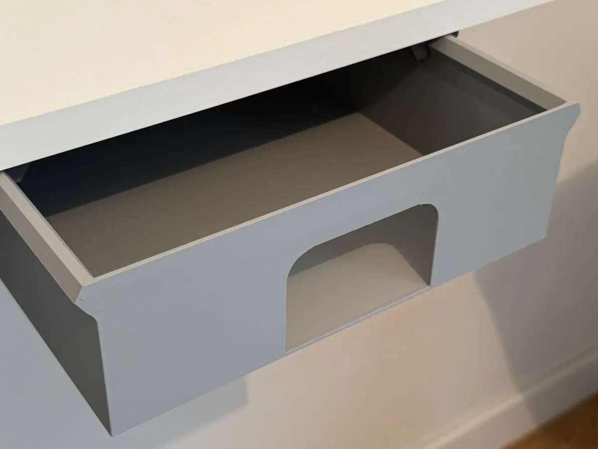 Drawer Under Desk - For A4 format by ManuZiloop MakerWorld: Download Free 3D Models - 3D model önizlemesi