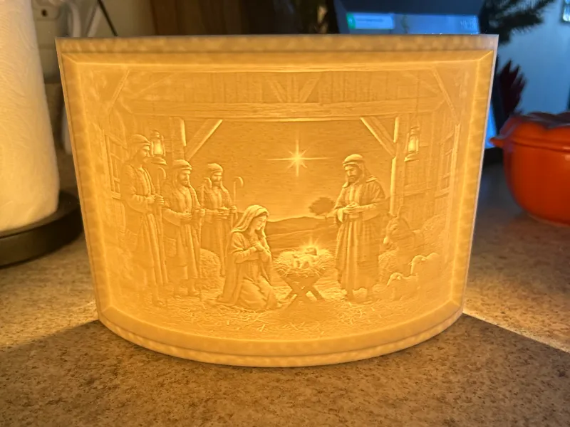 Christmas Nativity Lithophane