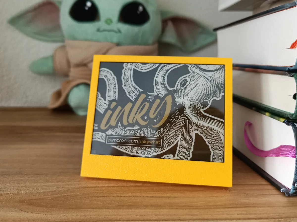 Cadre support pour ecran Inky wHAT - Raspberry Pi Zero
