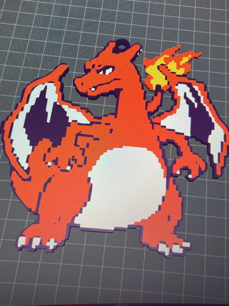 Charizard Keychain - Free 3D Print Model - MakerWorld