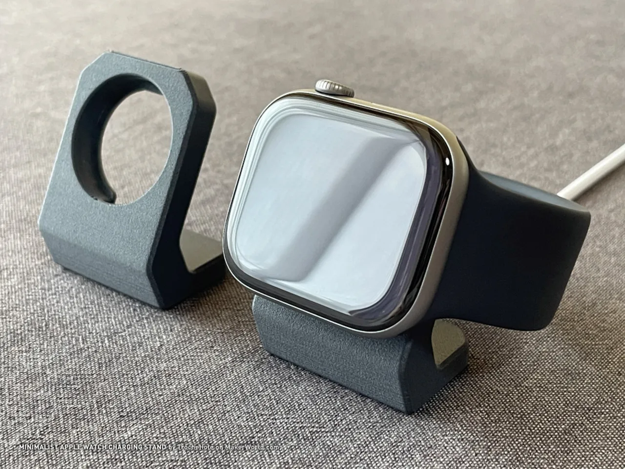 Minimalist Apple Watch Charging Stand view 2