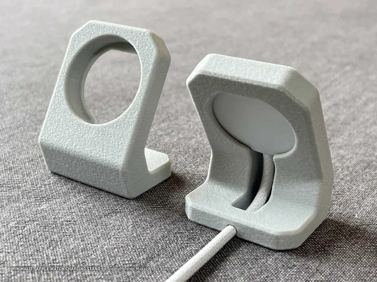 Minimalist Apple Watch Charging Stand view 3