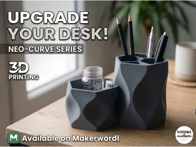 Neo-Curve | Minimalist Desk Organizer