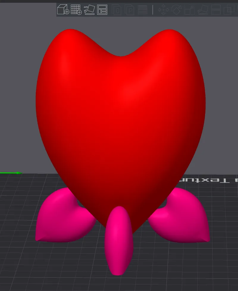 Tall 5 Heart center piece.