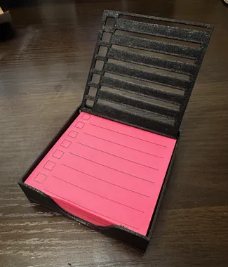 Sticky Note Holder and Stencil