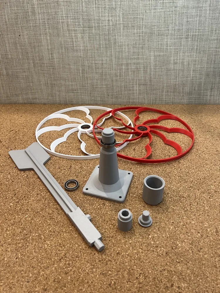 Garden Pinwheel - Free 3D Print Model - MakerWorld