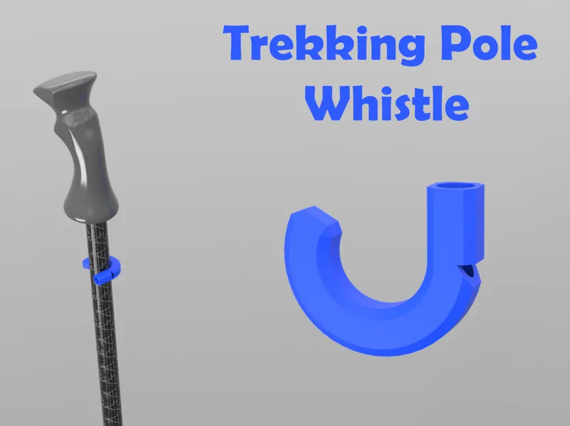 Simple Trekking Pole Whistle