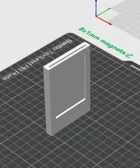 8x1mm magnets  0.2mm layer, 2 walls, 15% infill