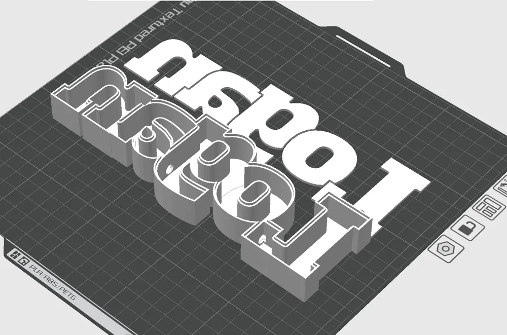 Parametric Sign Neon Sign Maker Parametric (up to 16 Letters) - Free 3D Print Model ...