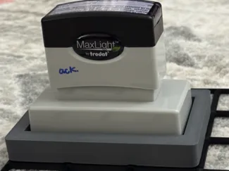 Trodat MaxLight Notary Ack Stamp Gridfinity