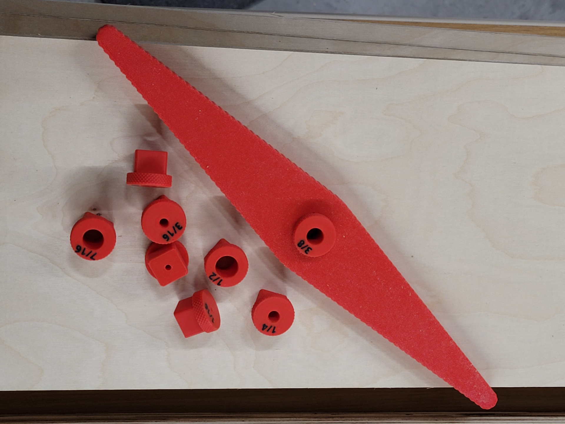 HUGE centering drill hole guide