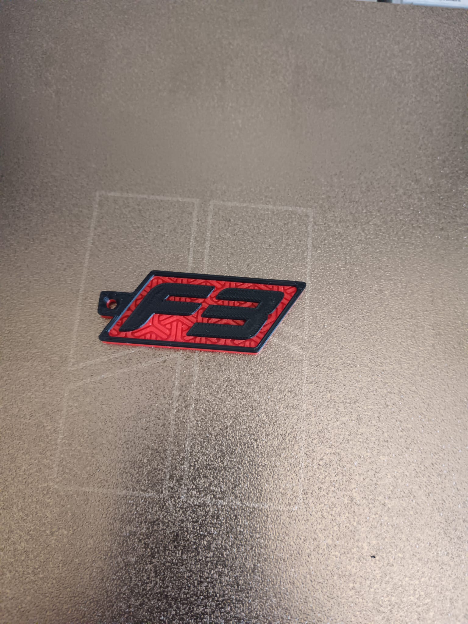 Miniatura 1 do modelo 3D F3 Logo Keyring