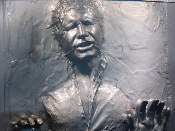 Han Solo in Karbonit – 3D Druck Modell