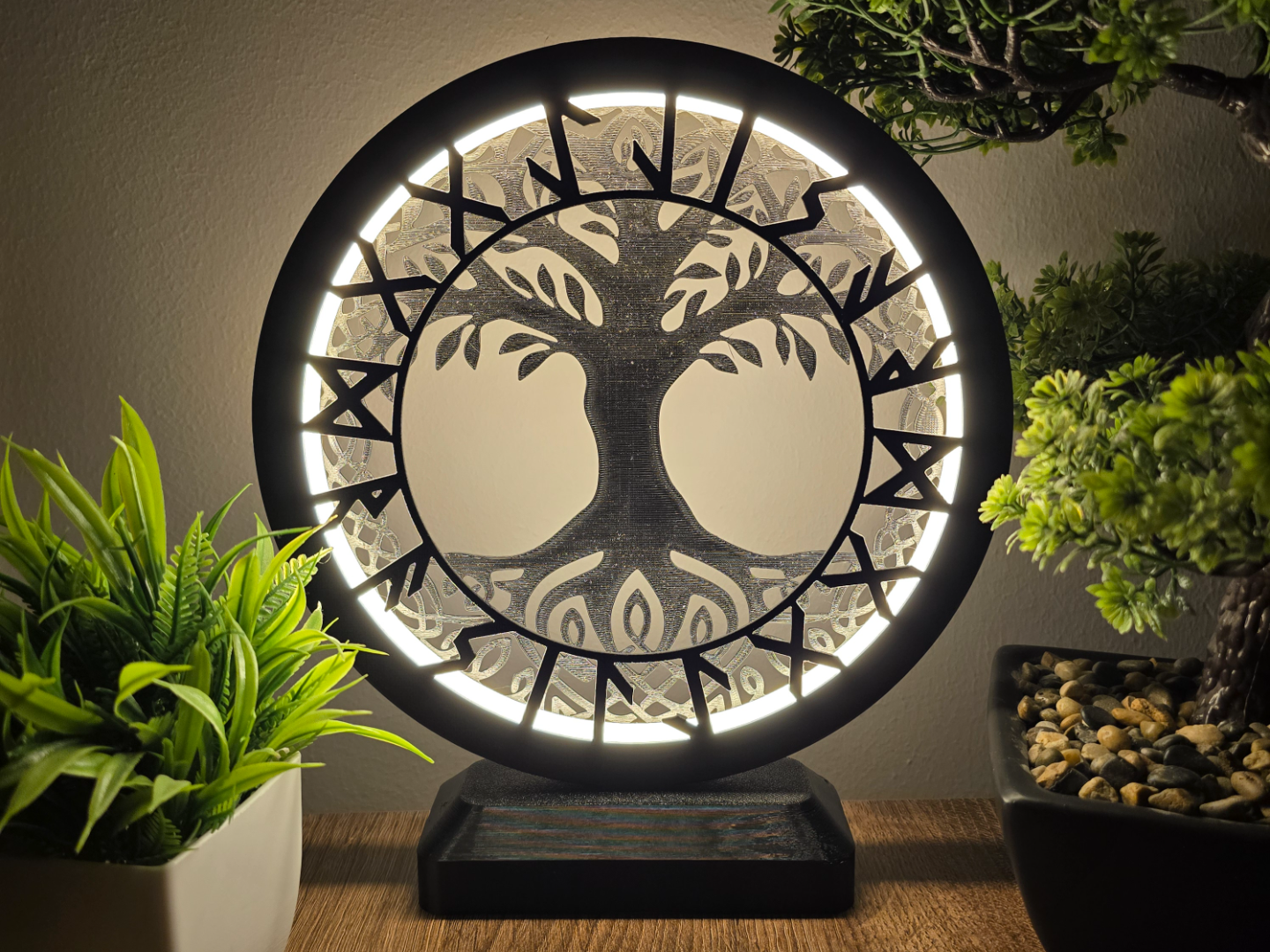 Ring LED Lamp - Nordic Yggdrasil 