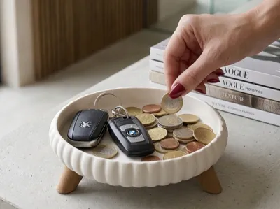 Design valet tray, storage dish