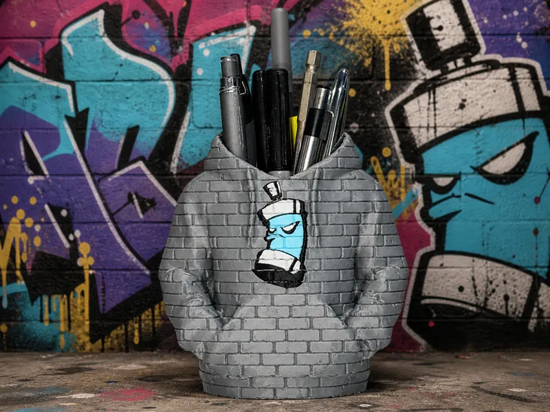 Graffiti Hoodie Pen Holder