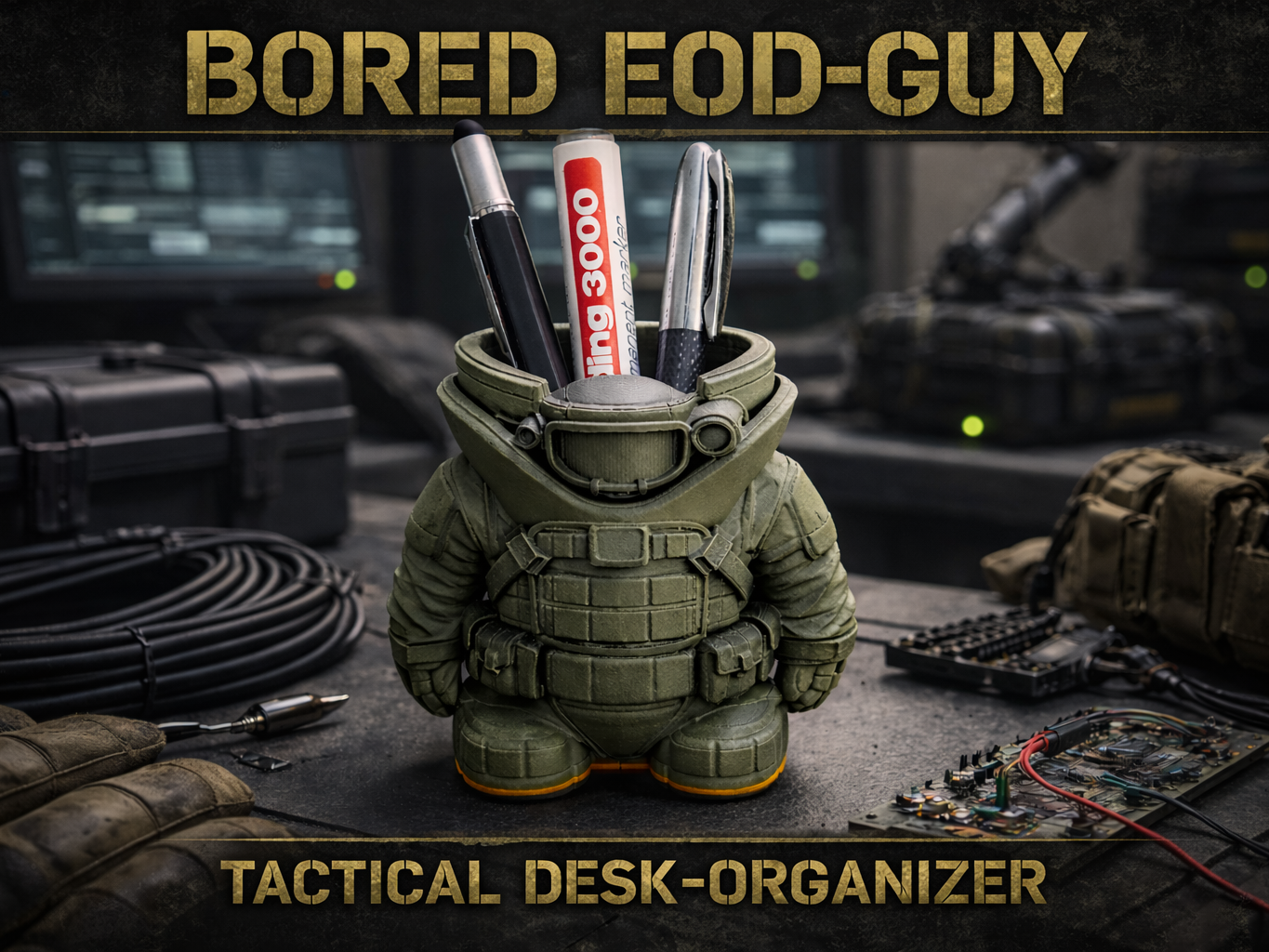 Bored EOD-Guy Desk-Organizer 