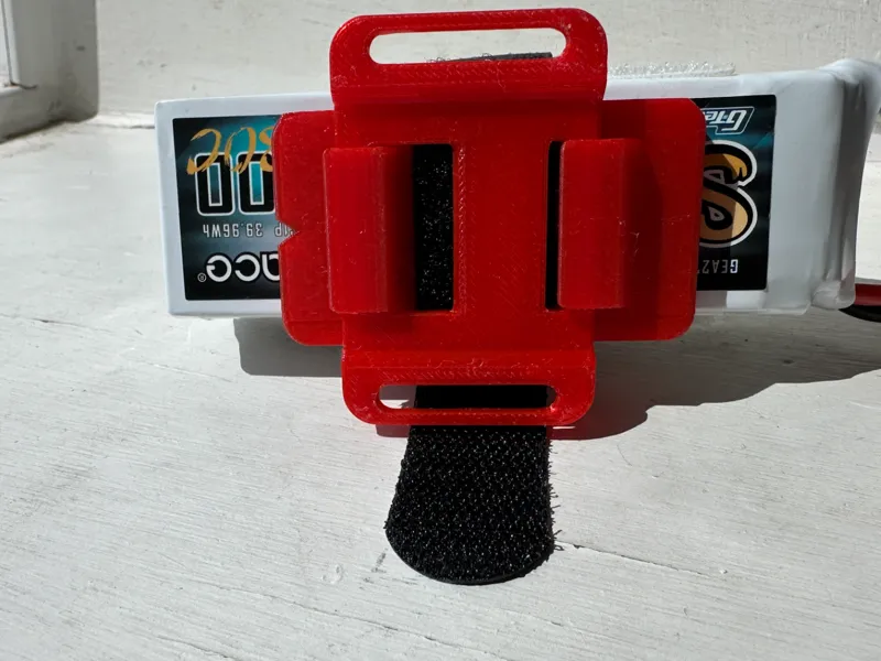 RC Battery mount w. quick release set
