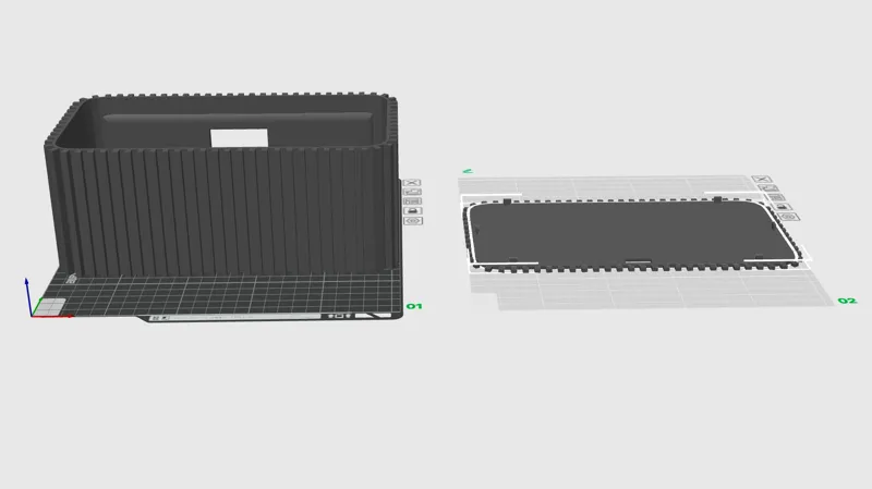 Charger storage box - wall shelf