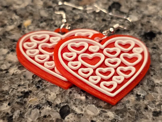 Valentine's Day Earrings FREE COMMERCIAL LICENSE