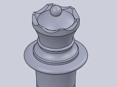 Queen Chess Piece with Hidden Compartment