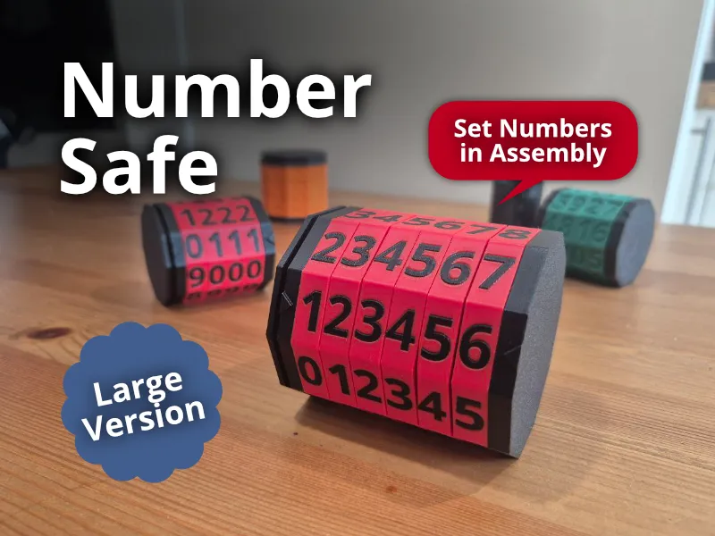 Number Safe - Cryptex (Large Version, no Supports)