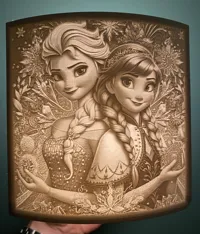 La Reine des Neiges - lithophanie lumineuse — photo 2