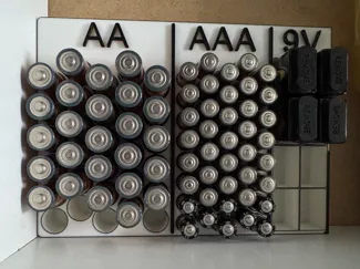 Battery Organizer Without CR batteries