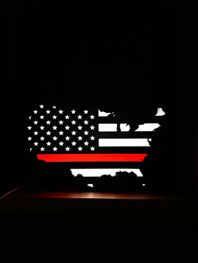 Thin Line Layered USA Flag by CRAFT JACKALL MakerWorld: Download Free ...