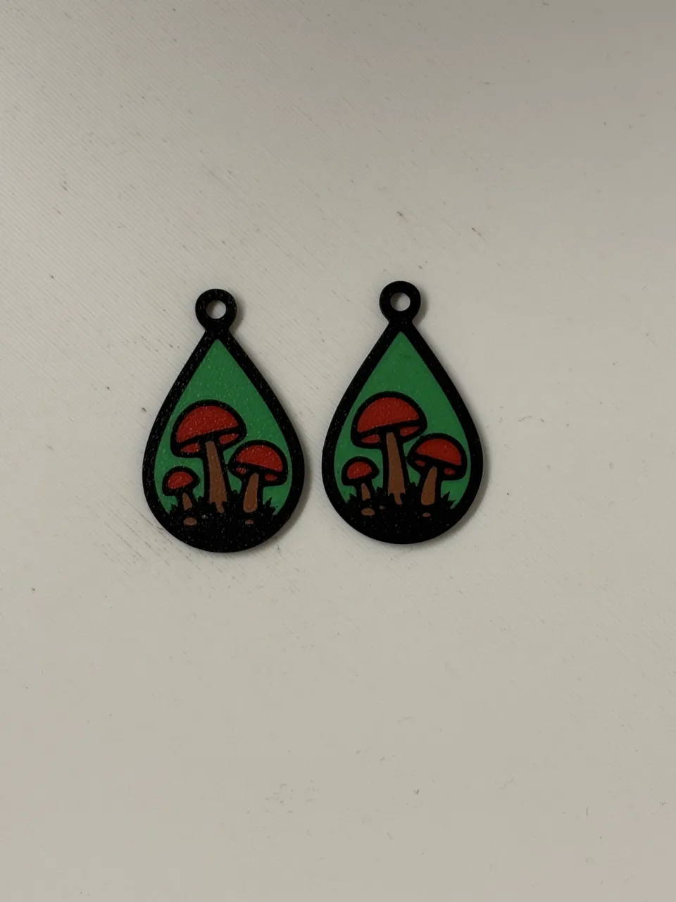 Mushroom Earrings view 2