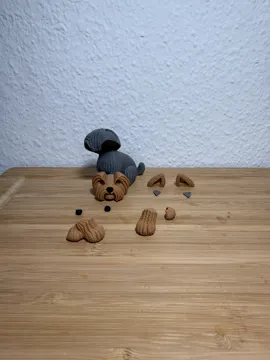 Modelo para impresión 3D: Strick-Yorkshire Terrier — vista de referencia 3