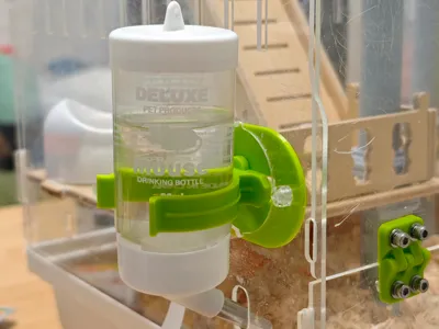 Hamster Cage Water Bottle Holder