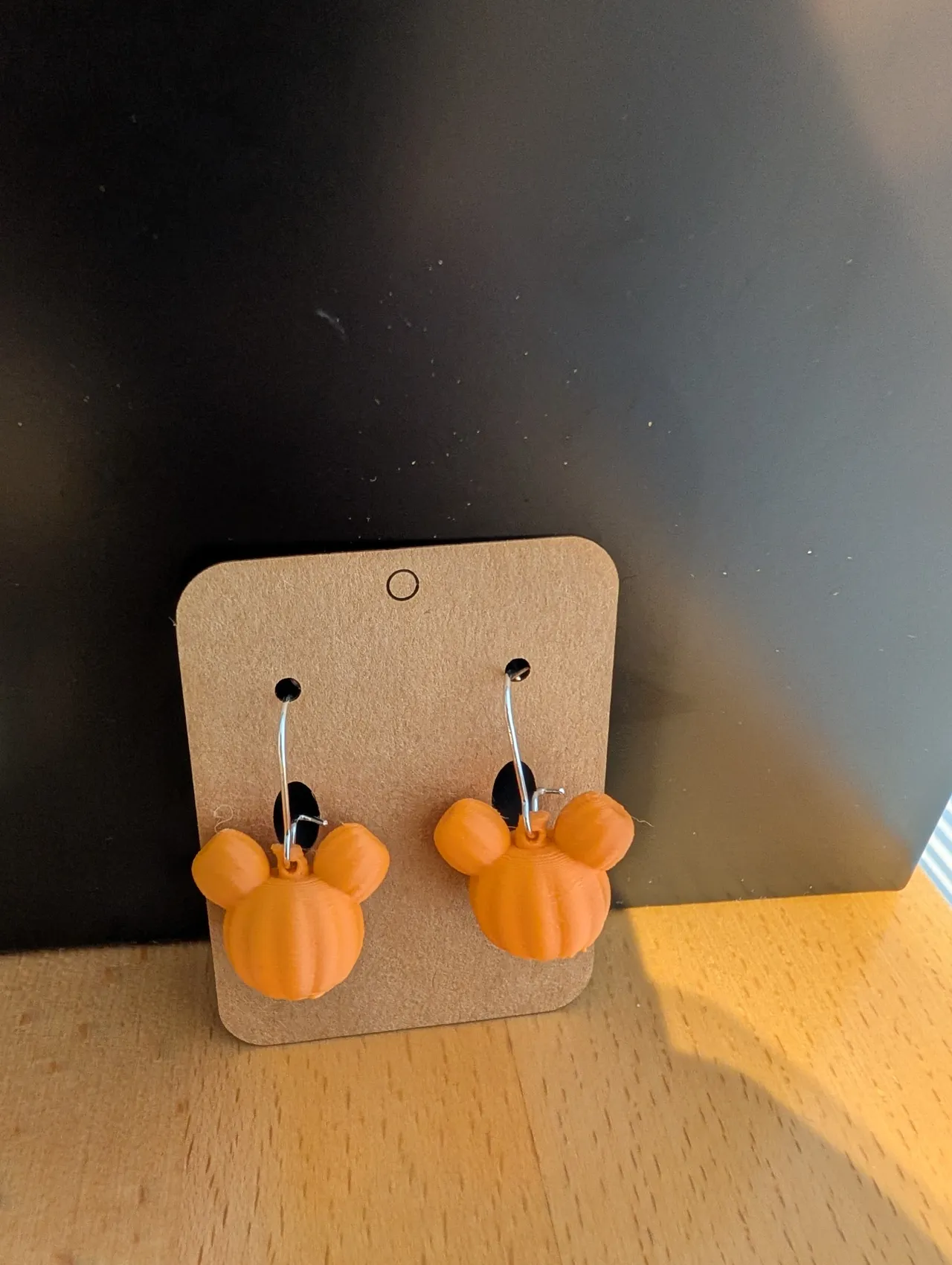 Mickey Pumpkin Earrings view 2
