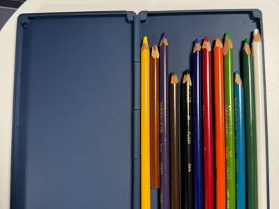 Colored Pencil Case - Print-in-Place Magnetic