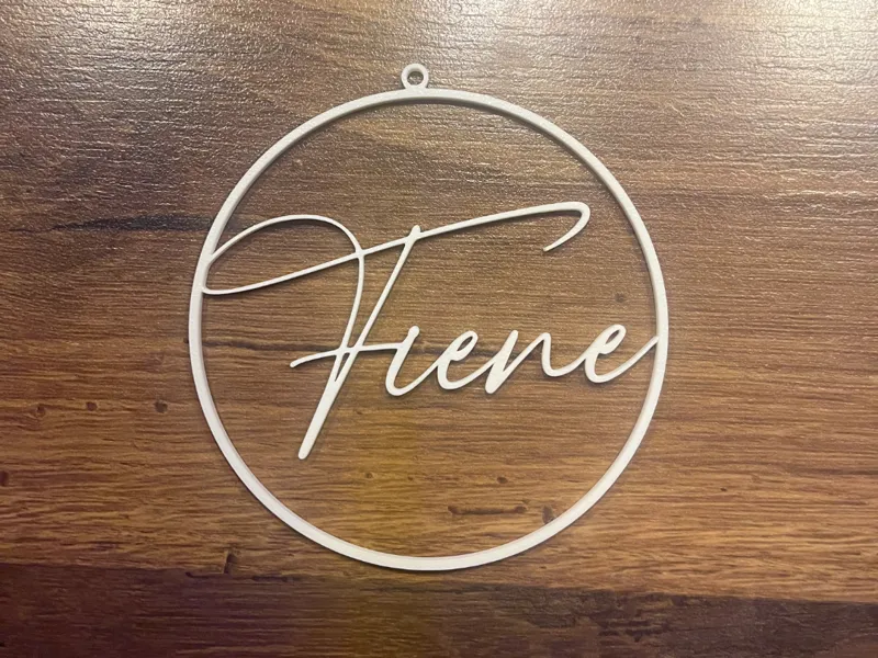 Ring mit Namen Fiene z.B: als Deko