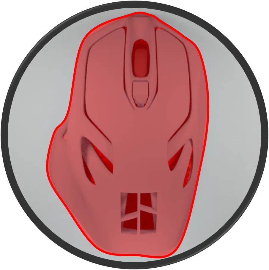 ERGONOMIC + Easy click wireless mouse cover view 4