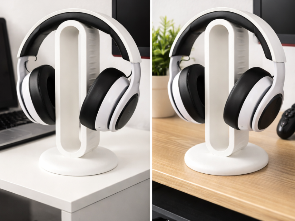 Minimalist Headphone Stand – Modern Desk Organizer