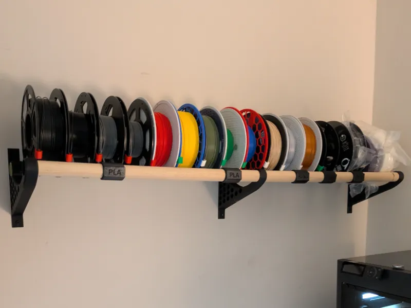 Filament Shelf Brackets for 1.25" Dowel Rods