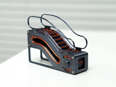 An actually working miniature escalator