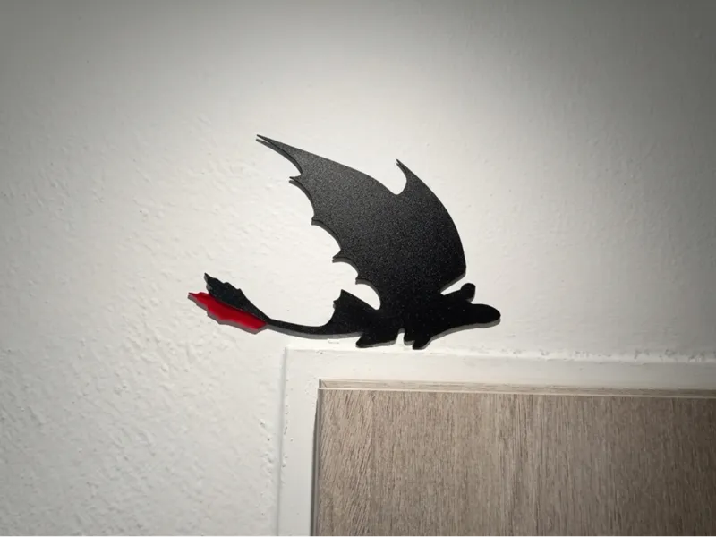 Night Fury Toothless door decor.
