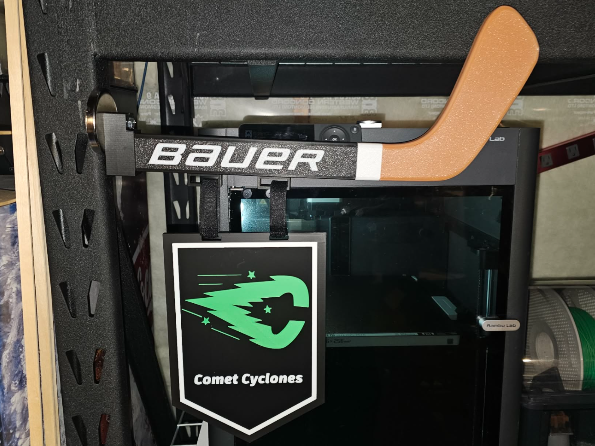 Hockey Stick Magnetic Banner Hanger