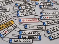 Custom EU License Plate Keychains